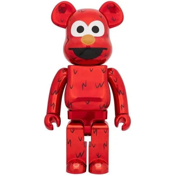 1000% Bearbrick - Elmo (Chrome)